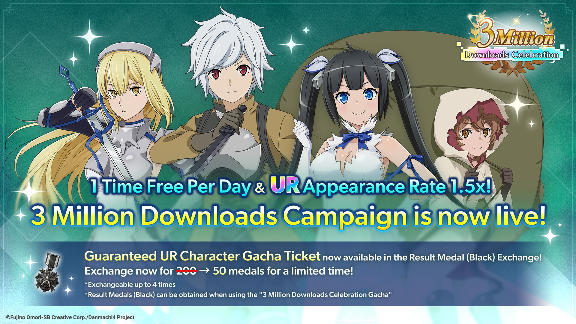 DanMachi Battle Chronicle Celebrates 500,000 Pre-Registrations with Another  Milestone - QooApp News
