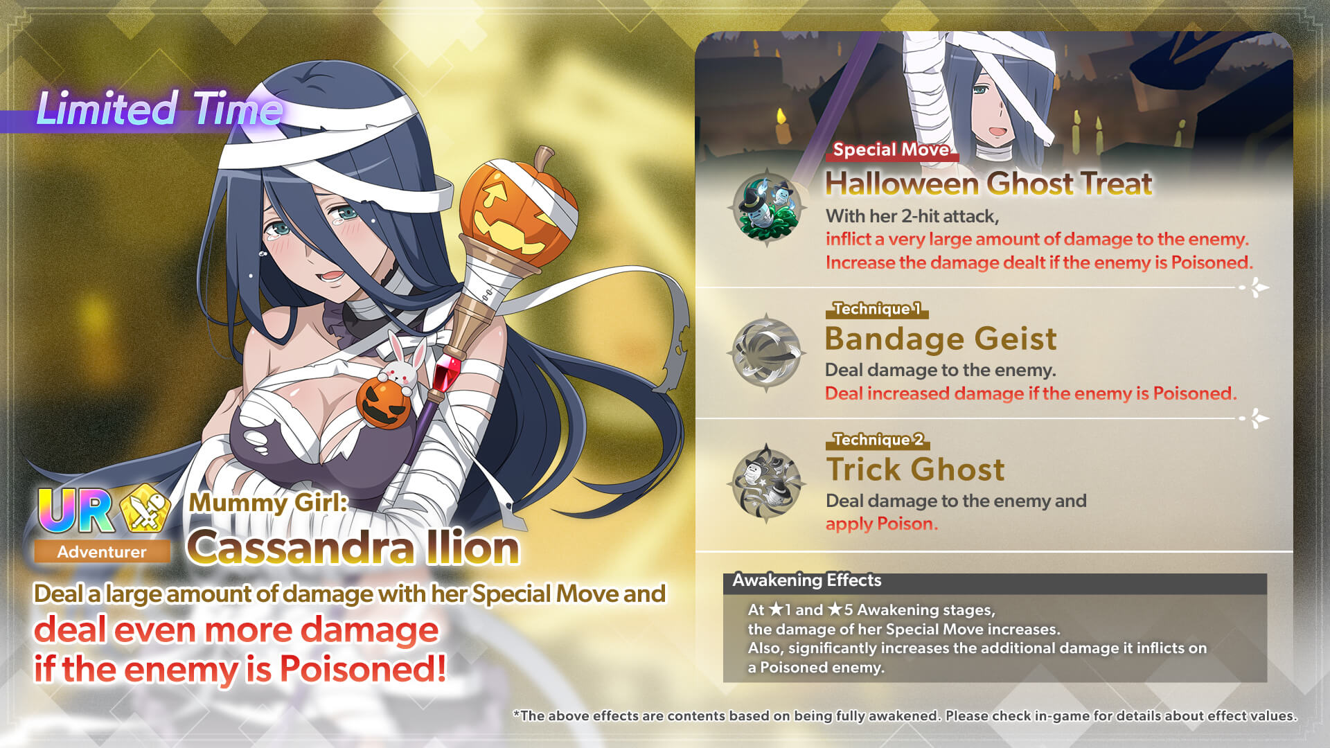 Mummy Girl: Cassandra & Dark Night, White Beauty: Daphne New Arrival! 2x  Rate Up Gacha Now Live! | Official Website of DanMachi BATTLE CHRONICLE  (DanChro)